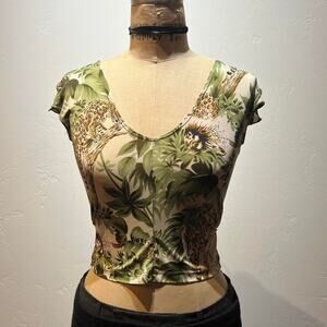 1990s YS Fashion tie back top